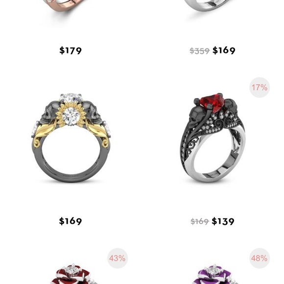 925 Vancaro size 8 two toned ring - Picture 4 of 4